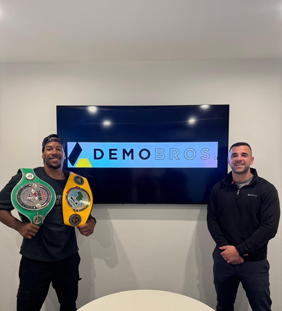 Etienne Ralph with the Demolition Bros team